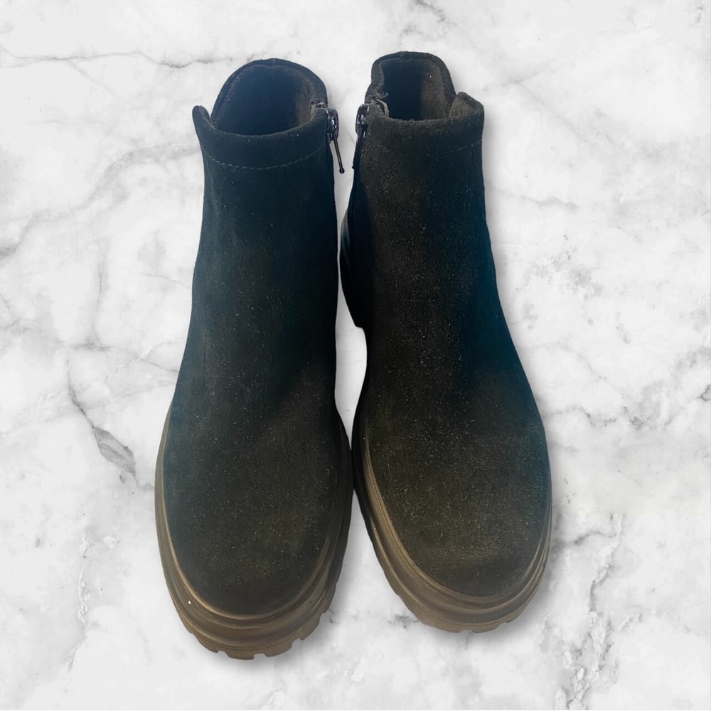 NEW VANELI Zilla Boots Black Suede Waterproof Side Zip Chunky Women's Size 6.5 - Picture 6 of 7